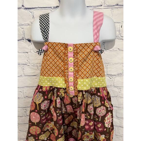 Matilda Jane Cotton Blend Dress Fall Spinning With Joy Knot Tulle Size 8 - Picture 2 of 6